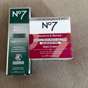 N°7 set of 2 products - night serum and night cream